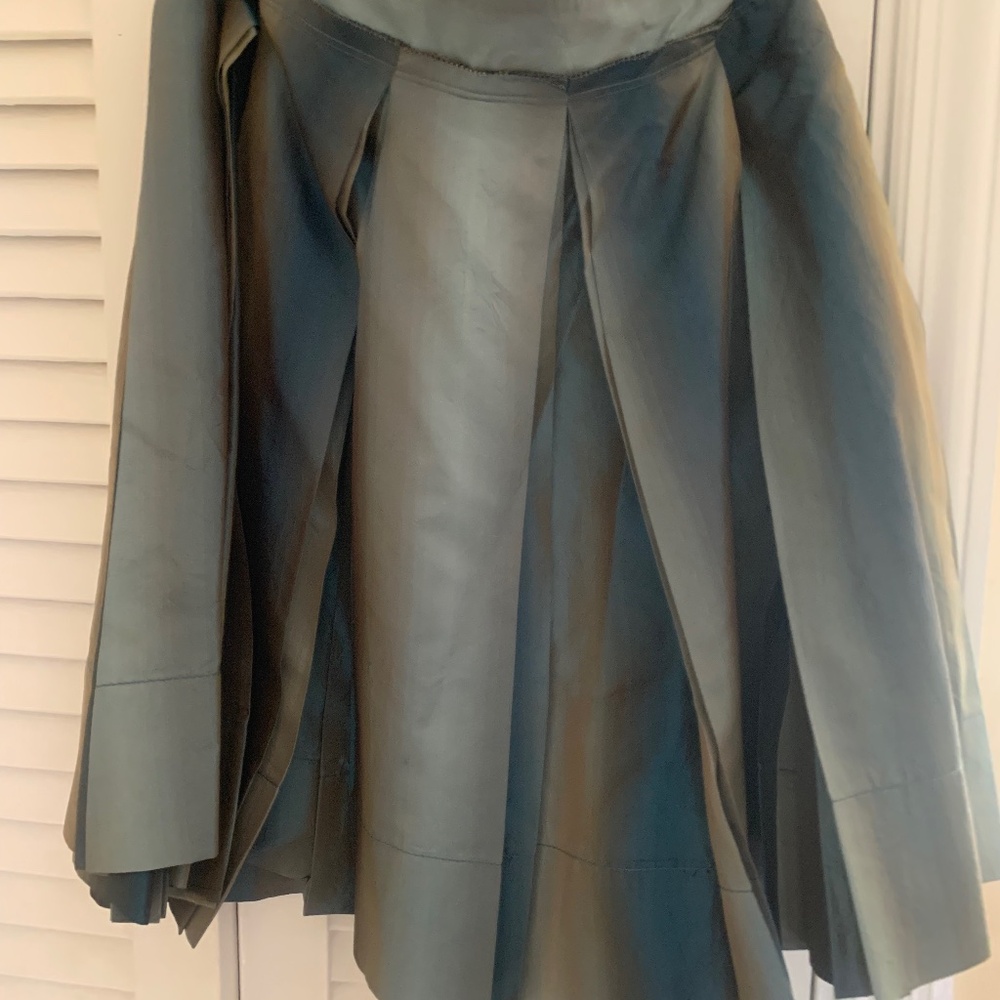 DKNY metallic silk skirt